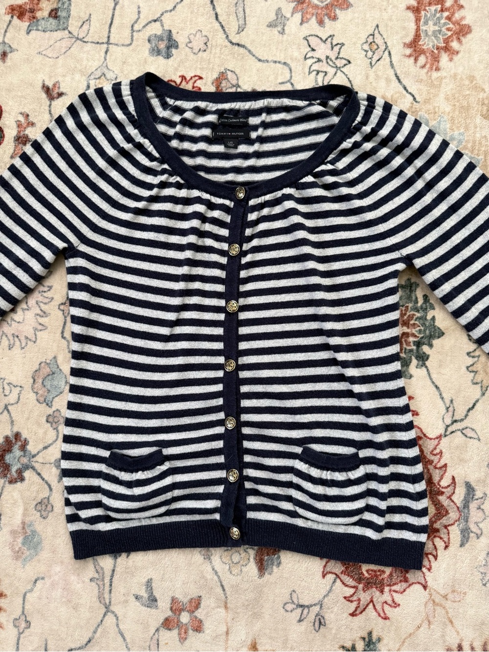 Tommy Hilfiger Cotton-Cashmere Cardigan - Picture 2 of 12